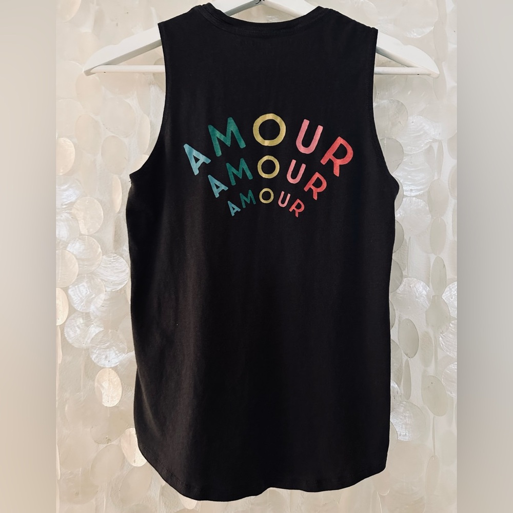 Spiritual Gangster “Amour” Muscle Tank 🖤 Vintage Black Women’s Small EUC!